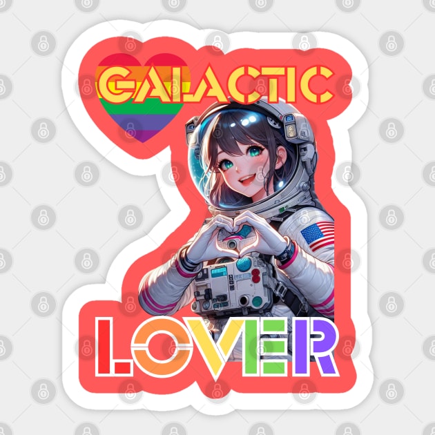 Kawaii, Anime Girl, Galactic Lover | Catsie Cat Sticker by Catsie Cat